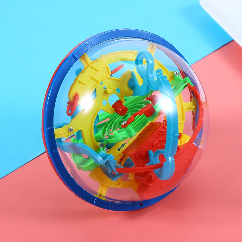 Maze Ball Mini 3D Magic Puzzle Intelligence  Idea Perplexus Maze Game Labyrinth IQ Gifts Display Stand for Kids and Adults