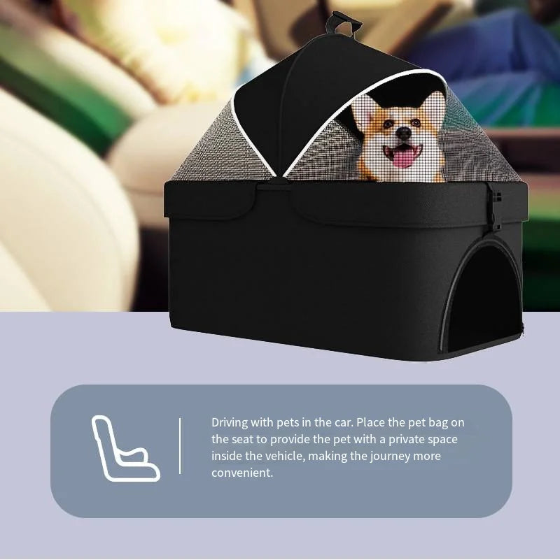 Pet Stroller with A Load-bearing Capacity of 20kg Cat Dog Stroller Small Lightweight Foldable Teddy Bear Outdoor Cart Detachable