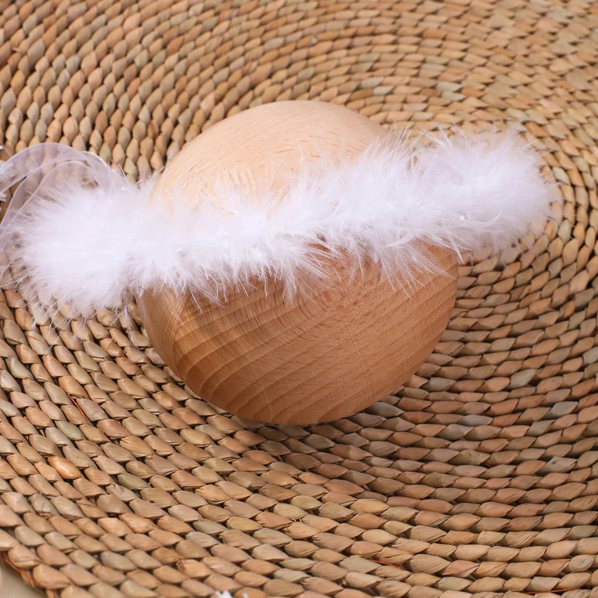 Ylsteed Newborn Baby Boys Girls Angel Wings Photography Props Two-Piece Set with Headband Photography Accessories Photo Shoots