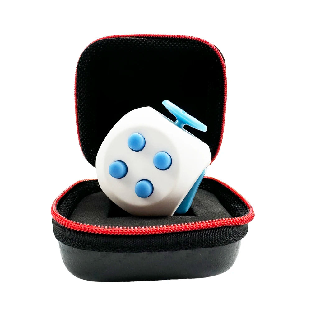 Fidget Cube EDC Anti Stress Relief Toys Anxiety Antistress Sensory Fidgeting Dice Toy For Kids Adults Autism ADHD Focus 12 Sides