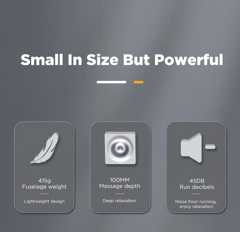 Booster - Mini Electric Neck Massager Gun, Smart Hit Fascia for Body Relaxation, Fitness, Muscle Relaxation