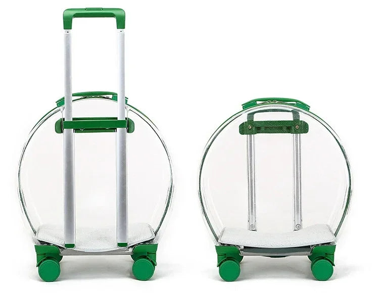 Puppy Move Trolley Cat Carriers Transparent Pet Backpack Animal Transportation and Goods for Travel Pet Supplies with Wheels