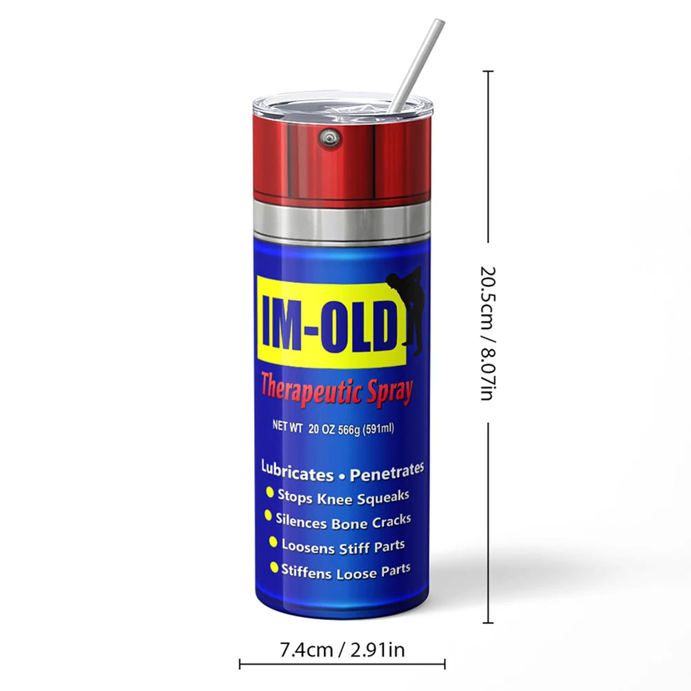 20oz Cups with Straw,Reusable Straw Cup for WD40 Dirty Pattern Thermos,Stainless Steel,Keep Cold,Ice Drinkware for Stanley Cup