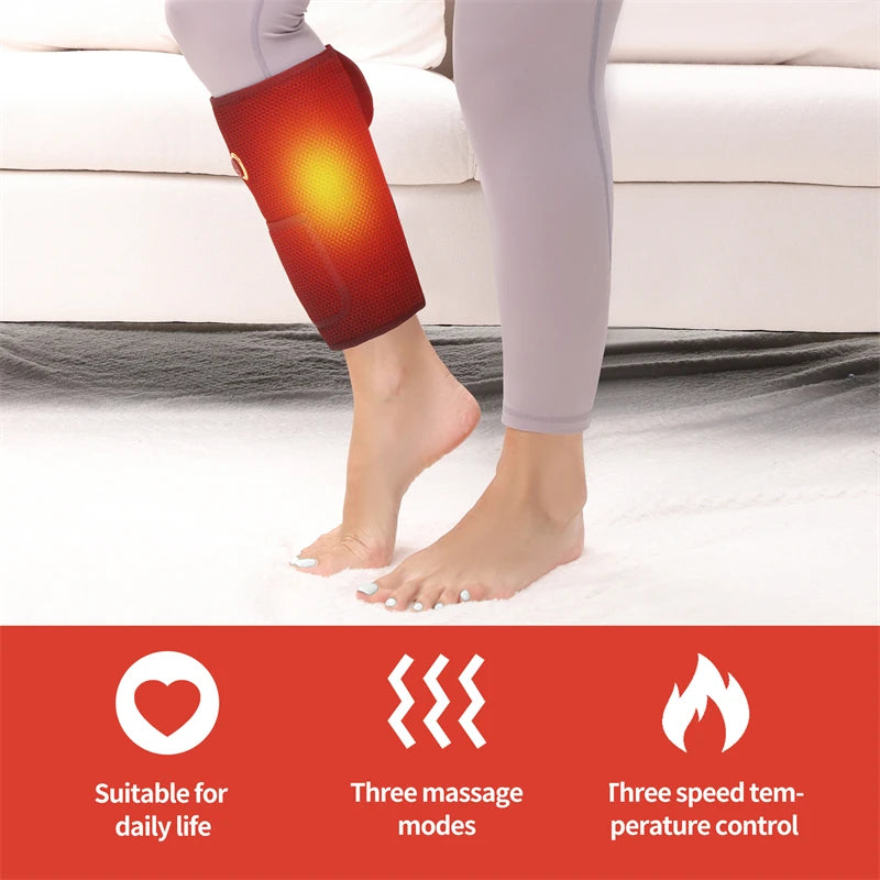 Heating Calf 3 Modes Electric Airbag Compression Leg Heated Calf Foot Heating Muscle Relax Blood Circulation Foot Massage