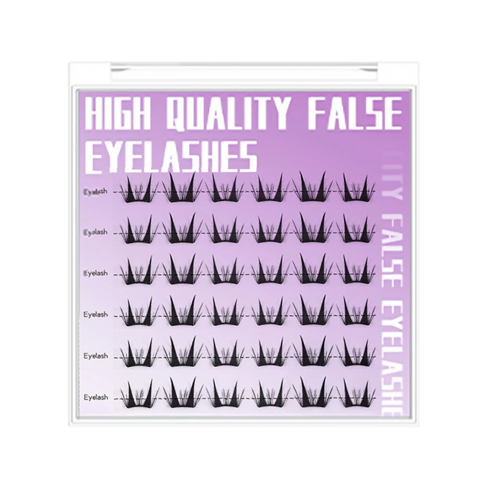 Self Adhesive DIY Lashes No Glue Needed Reusable Bottom Lash 5D Fluffy Cluster Eyelash Korean DIY Manga Lash Extension At Home