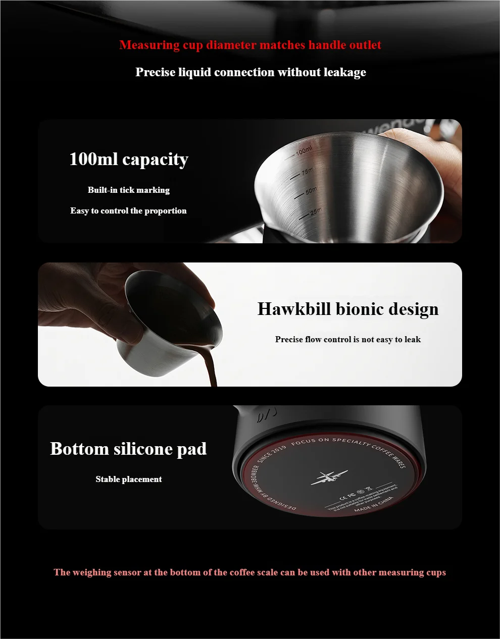 MHW-3BOMBER ESP Coffee Scale Precision Efficiency Lightweight Convenience All-Scenario Indoor & Outdoor Professional Scale