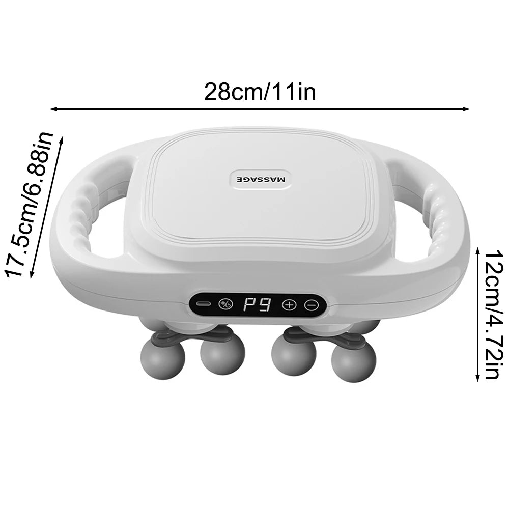 6+12-Head Deep Muscle Massager Gun High-Frequency Vibration Fascia Therapy with for Relaxation And Back Pain Relief