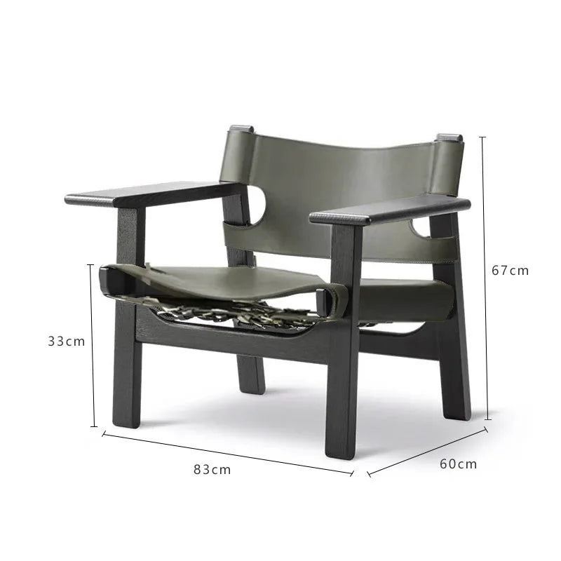 H2O Spanish Sofa Chair Saddle Leather Hunting Chair Living Room Balcony Single Sofa Chair Living Room Home Hot New