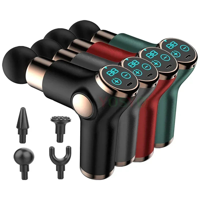 32 Speed LCD Body Massge Gun Vibration Neck Massager Portable Fitness Device For Body Neck Arm Deep Massager