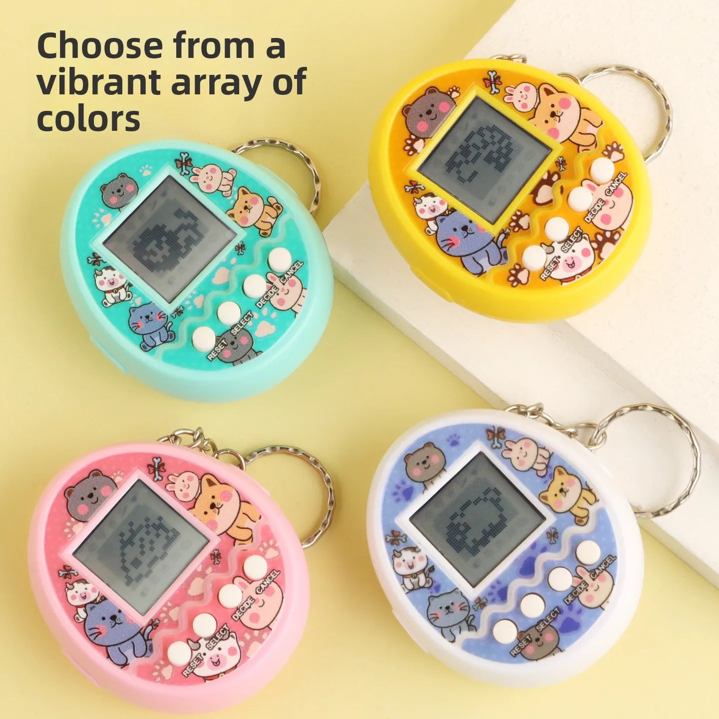 Electronic Pets Kids Game Toys Mini Handheld Game Console Virtual Tamagotchi For Kids Pixel Screen Game Machine Children's Toys