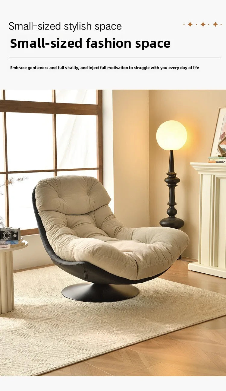Minimalist Luxury Sofa Lounge Chair Italian Living Room Balcony Single Seat Leisure Study Reading Chair Swivel Chair Lazy Sofa