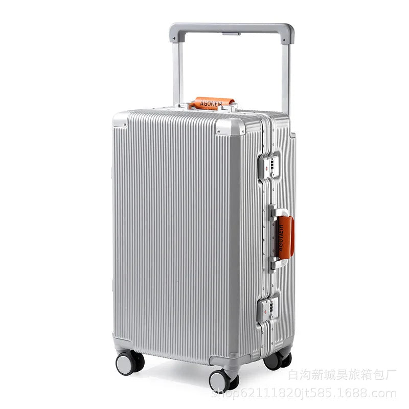 24 inch password box for male and female students 20 inch aluminum frame luggage 26 inch universal wheel wide pull rod travel