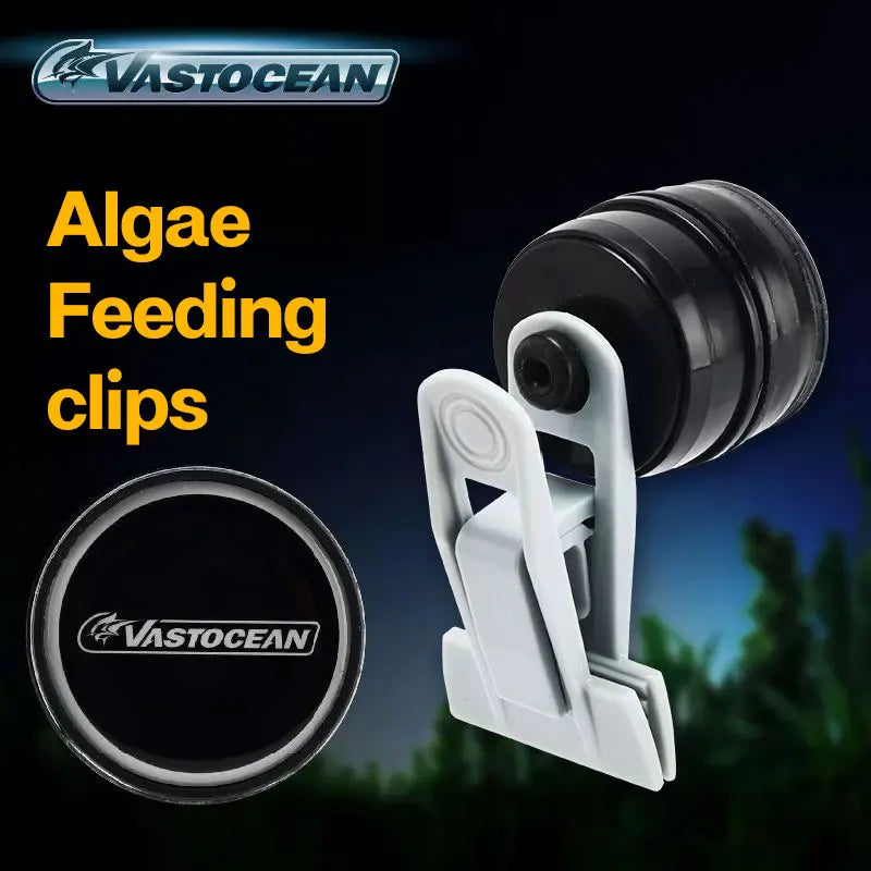 Vastocean Aquarium Strong Magnetic Seaweed Feeding Clip Nori Clip Strong Magnetic Vegetable Clip Seaweed Nori Clip