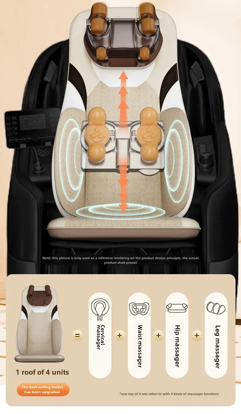 Dual-use Waist Walking Buttocks Cushion Vibrator Cushion for Back, Multifunctional Full Body Massage Mat, Neck and Back Massager