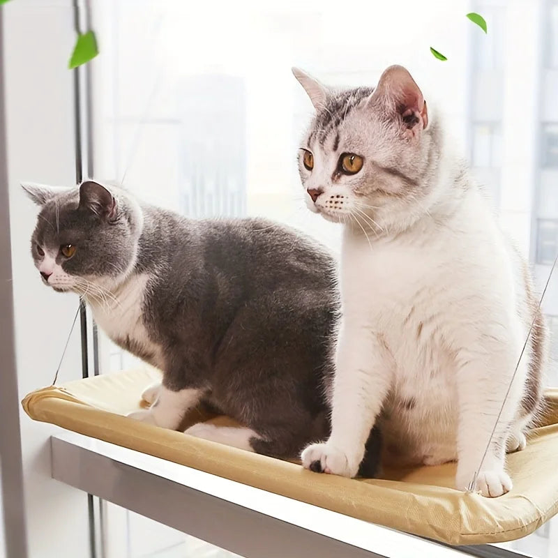 20KG Pet Cat Hammock with Mat Hanging Cat Bed Bearing Comfortable Cat Window Seat Mount Cats Beds and Furniture Cats Accessories