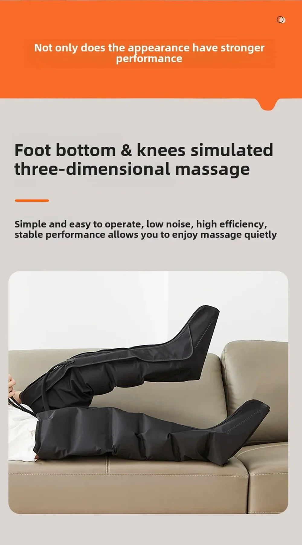 2025 NEW Foot Air Pressure Leg Massager Promotes Blood Circulation Kneading Squeezing Deep Relaxation Muscle With Hand Control