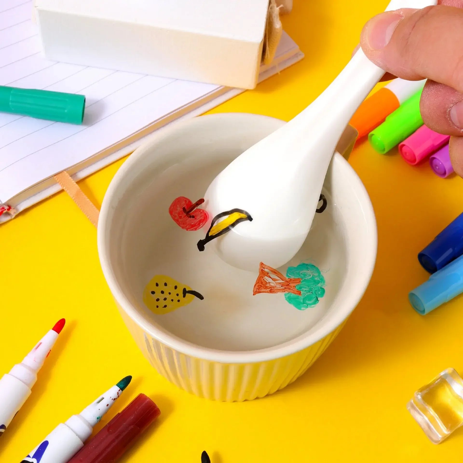 Montessori Magical Water Floating Student Painting Brush  Whiteboard Markers Pen Suspension Kids Educational Painting Pen Toys