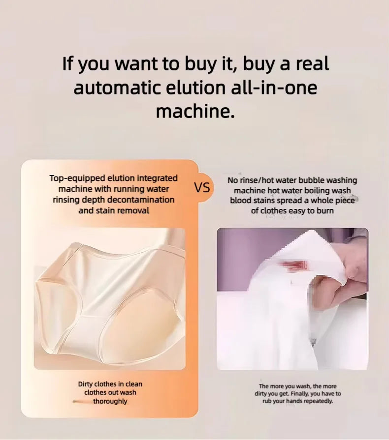 Blue-Purple Antibacterial Mini Washing Machine for Socks Underwear Towels Baby Clothing Small Pieces of Laundry Compact Washer