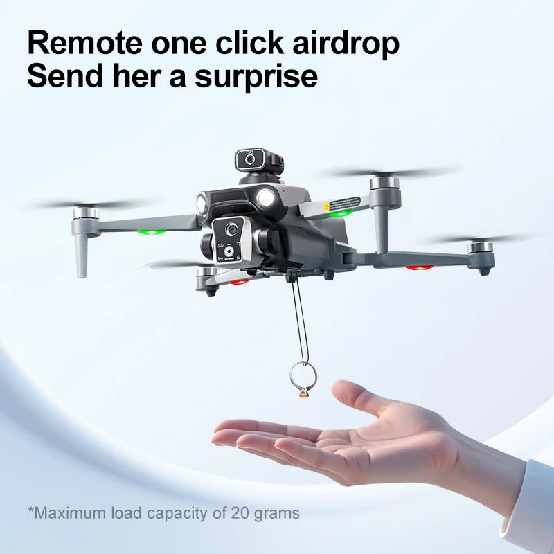 2025 K19Max GPS Return Drone 5G 8K HD Dual Camera Dron Remote With Screen Omnidirectional Obstacle Avoidance Drone RC Toy Gift