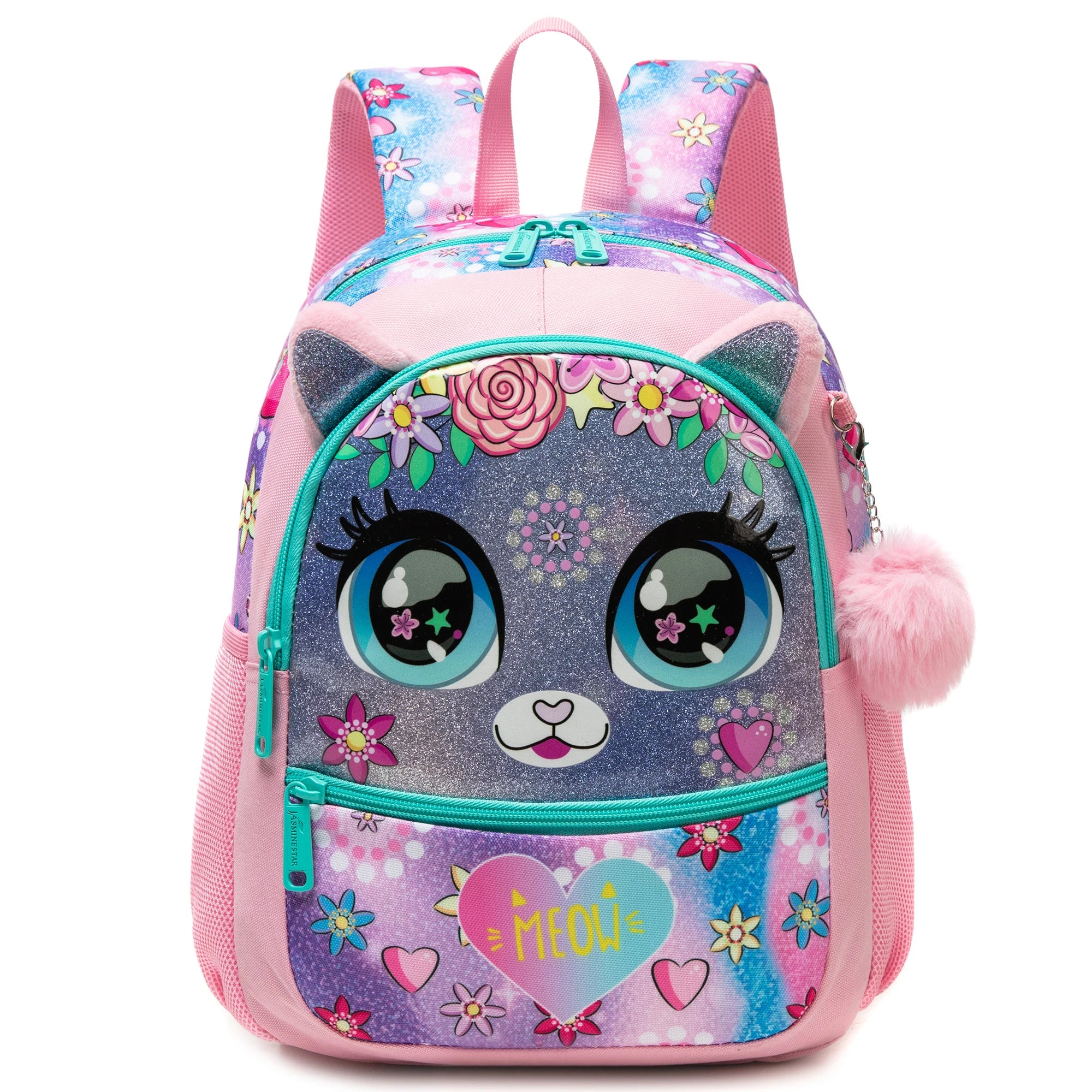 1pc Cute 13 Inch Animal Backpack Kindergarten Outdoor Sports Little Girl With Small Pendant