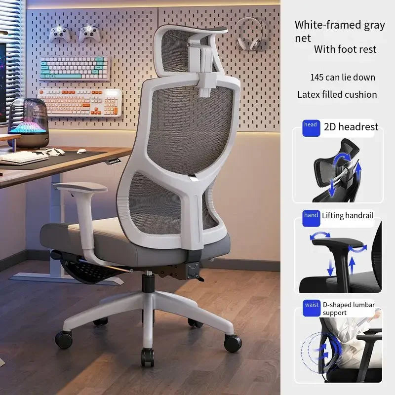 UVR Ergonomic Chair Gaming Computer Chair Can Be Lifted To Adjust The Backrest Chair Comfortable Mesh Staff Chair Office Chair