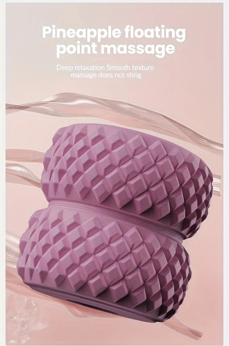 360° Massage Roller Dual Row Leg Slimming Clamp Hand Massager Simulator for Waist Leg Arm Buttocks Muscle Relaxation Health Care