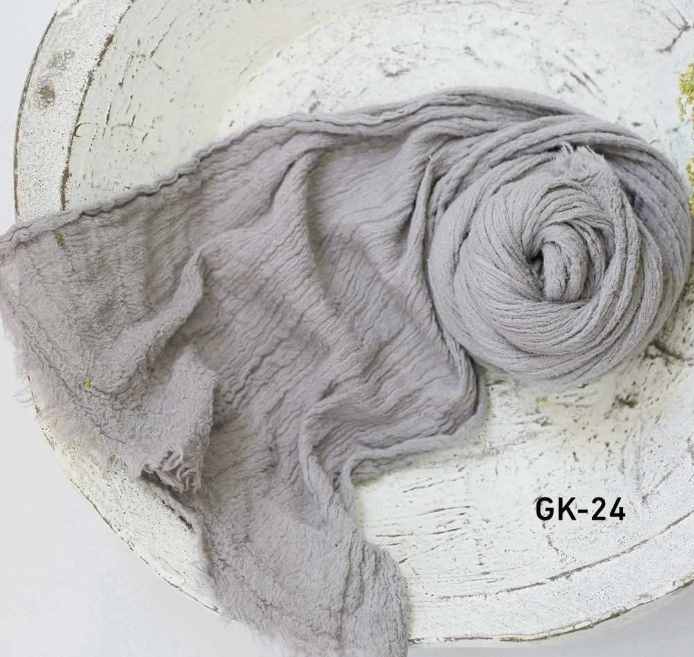 Professional Stretchable Wrapping Newborn Photography Props Soft Cotton Gauze Wraps Blanket Studio Baby Styling Props Accessory