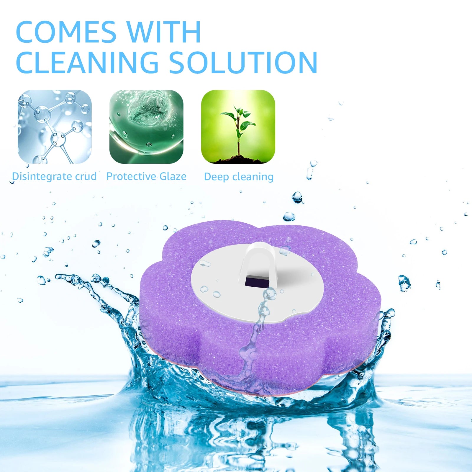 18-36Pcs Disposable Toilet Brush with Extended Handle Bathroom Toilet Brush Holder Cleaning Kit Replacement Head 360° Deep Clean