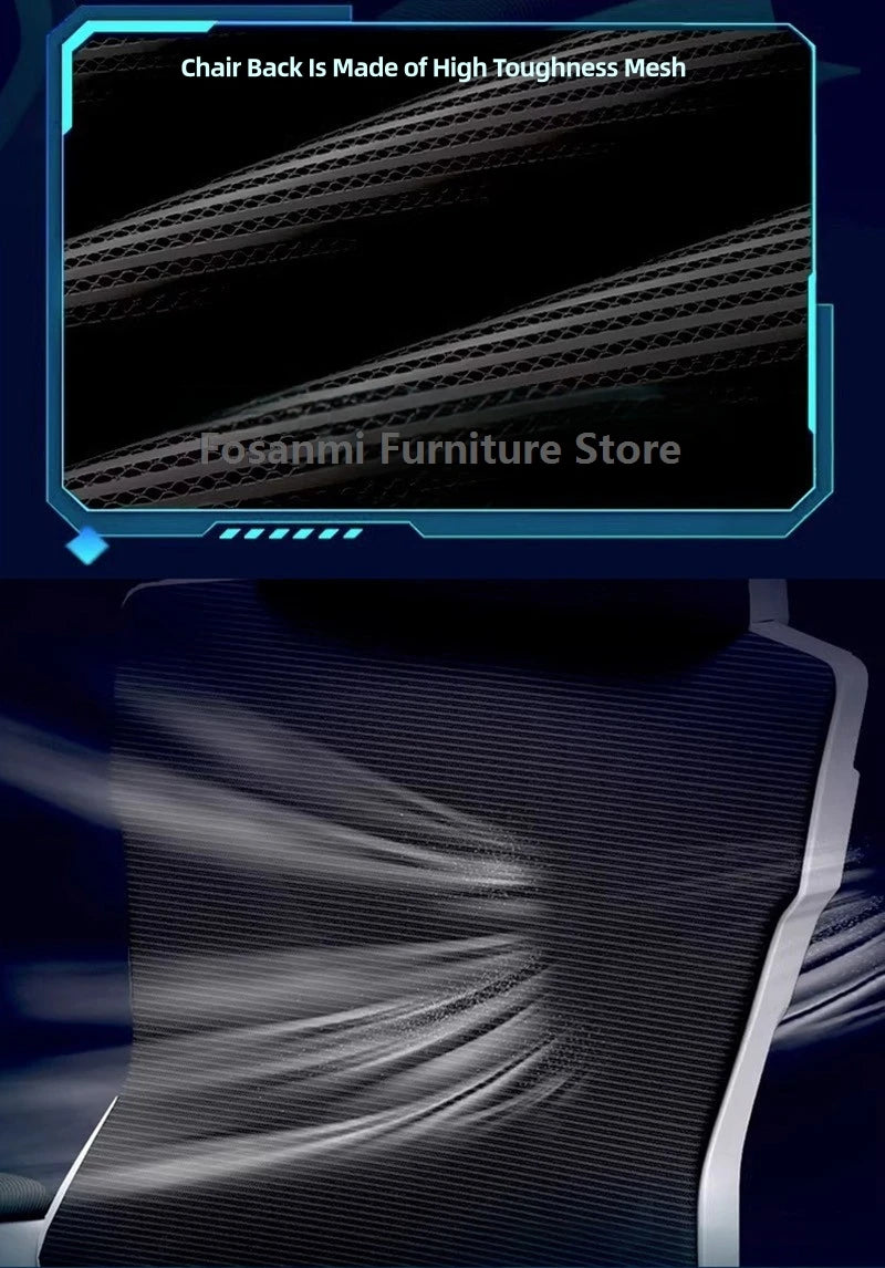 Breathable High Elastic Mesh Office Chair Comfortable Gaming Computer Chairs Adjustable Home Gamer Desk Swivel Chair Reclining