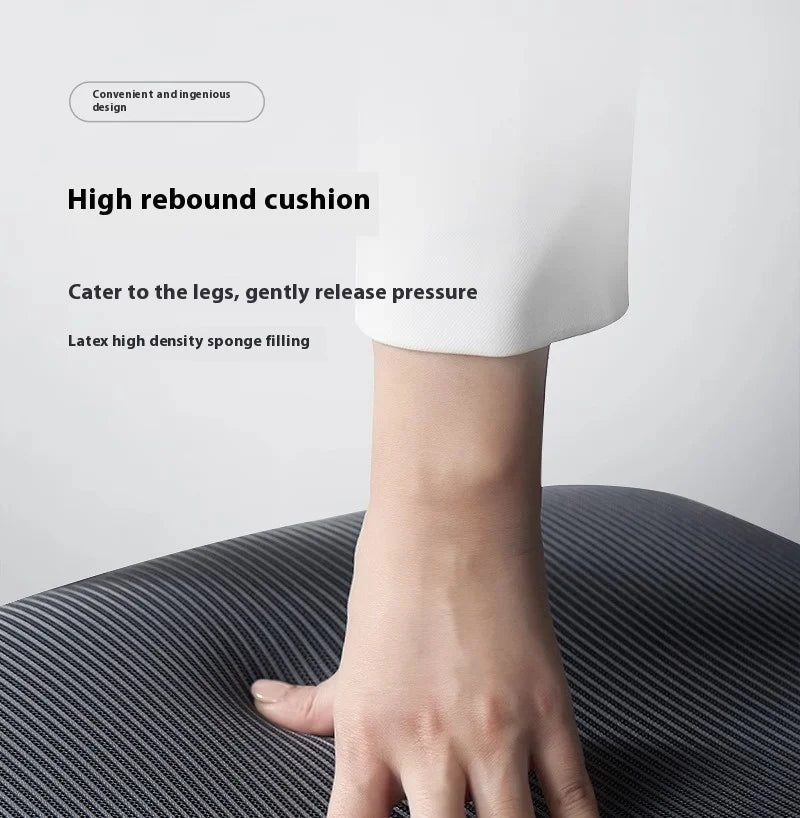 Ergonomic Office Chair Liftable Mesh Computer Chair with 4D Lumbar Support Home Office Swivel Chair with Latex Seat Cushion