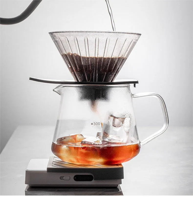 Rechargeable High Precision Coffee Scale Flow Rate Monitoring Mini Electronic Weighing Scale for Espresso Outdoor & Kitchen Use