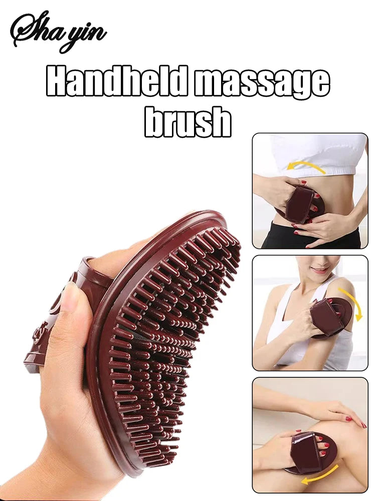 1pc Meridian Slimming Brush Dredging Meridian Massage Five Elements Body Beauty Leg Universal Silicone Scraping Tool Health Care