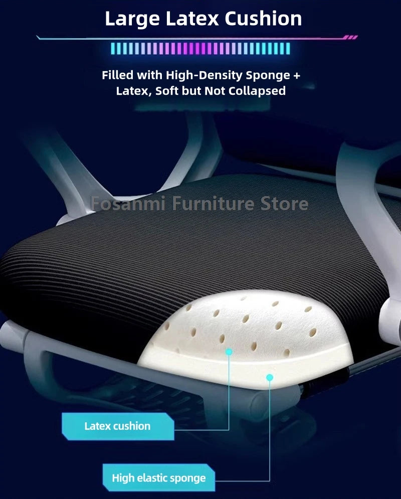 Breathable High Elastic Mesh Office Chair Comfortable Gaming Computer Chairs Adjustable Home Gamer Desk Swivel Chair Reclining