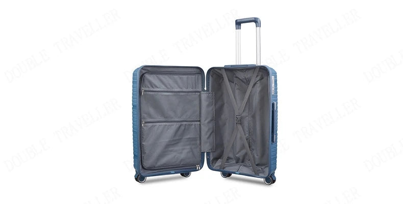 20/24/28 inch zipper trolley luggage bag travel suitcases with Universal wheels combination lock travel bags lightweight luggage