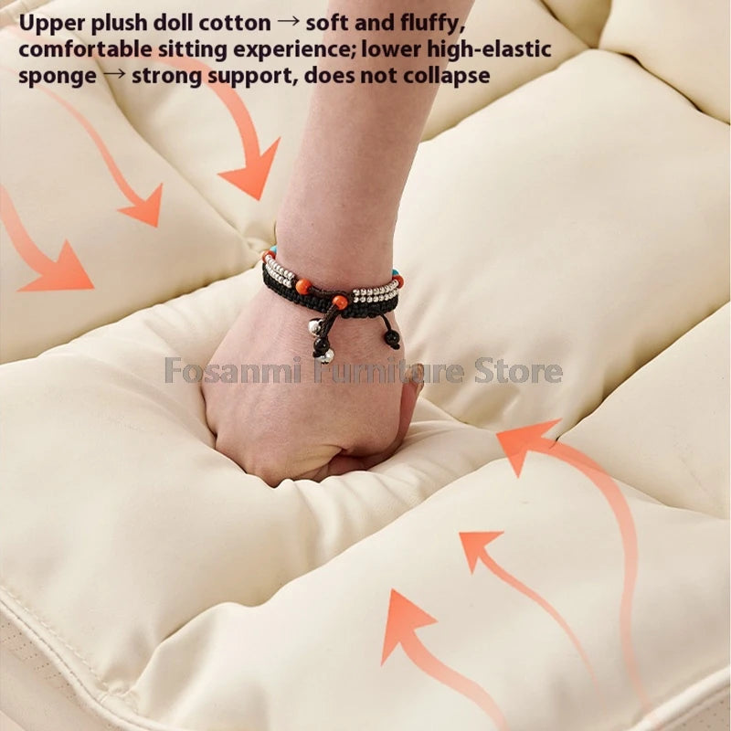 Height Adjustable Faux Leather Vanity Chair Ergonomic Office Home Comfort Swivel Desk Chair Simple Soft Gaming Computer Chairs