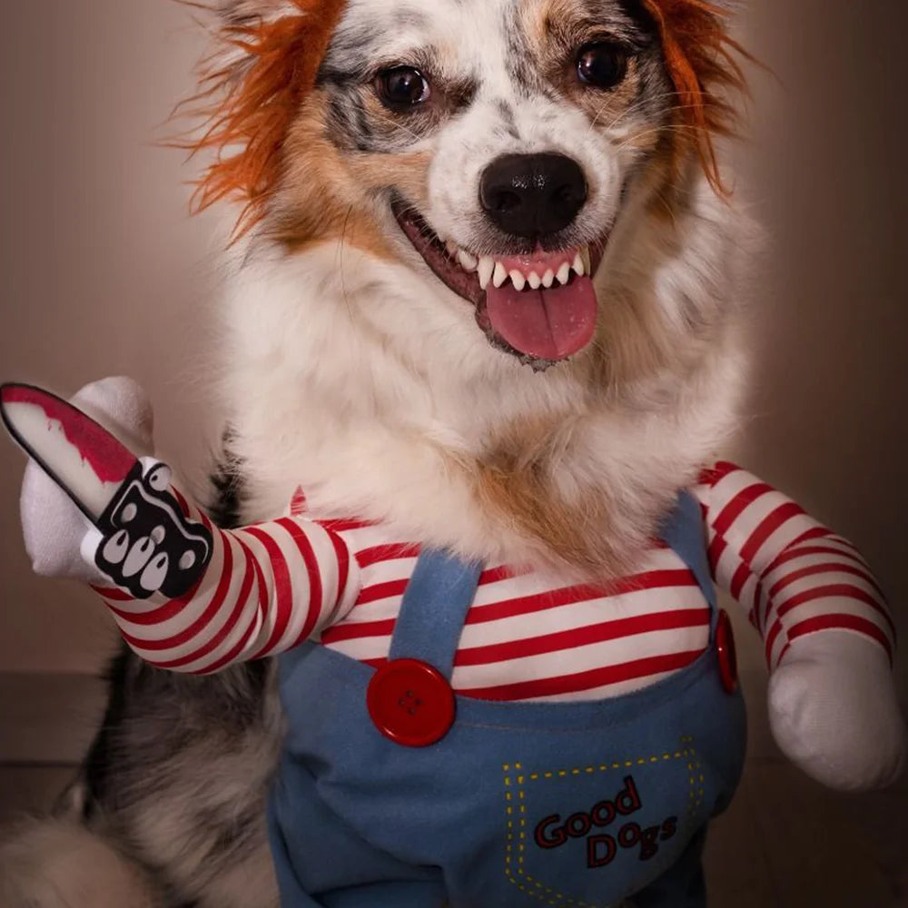 Funny Cosplay Dog Costume Halloween Party Pet Clothes For Small Medium Dogs Cat Cute Puppy Apparel Yorkshire Chihuahua Jumpsuits