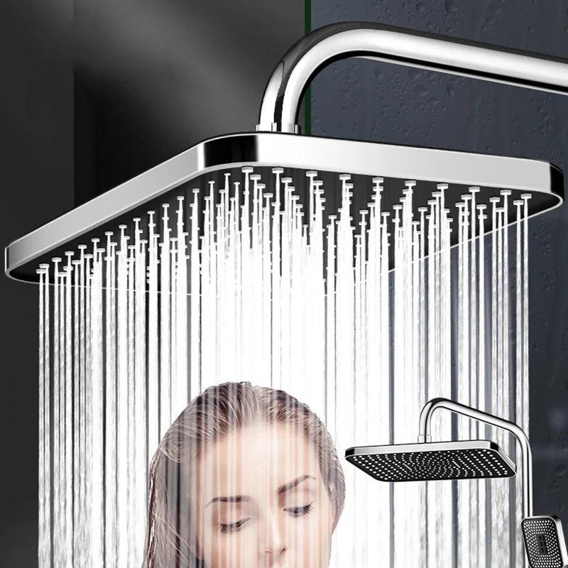 Shower Combo12 inch Large Panel Rain Shower Head/Handheld Shower Combination Bathroom Handheld Three-mode Booster Set