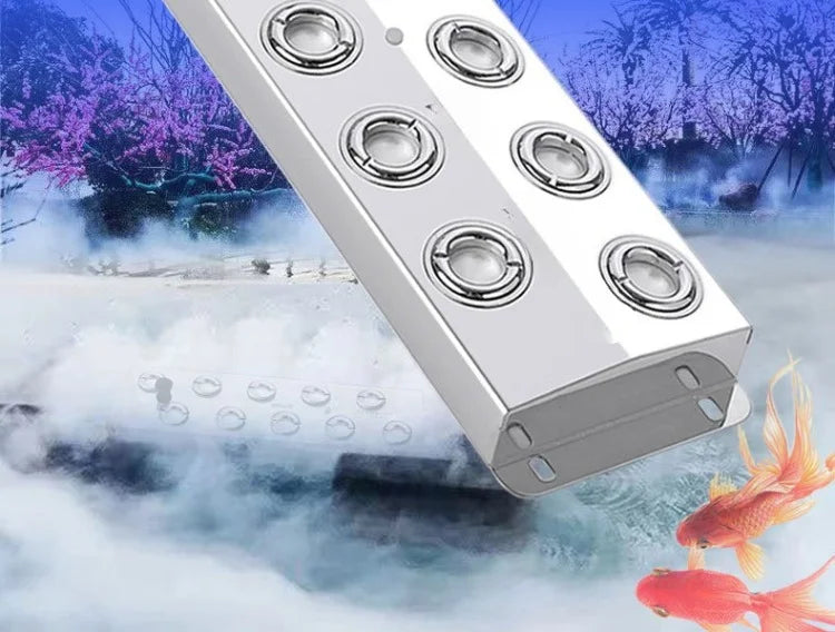 DC48V Ultrasonic Industrial Humidifier 10/12 Head Fog Sprayer Commercial Nebulizer Mist Maker Greenhouse/landscape Fog Generator