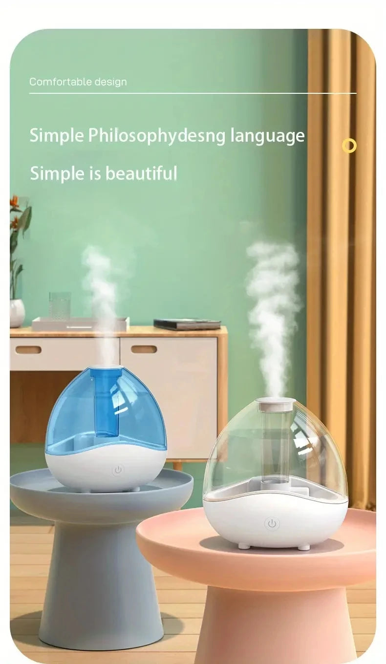 1500ML/50.73oz  Air Humidifiers Large Capacity 360 Rotation Nozzle，Auto-Shut Off, USB Humidifier With 7-Colors Night Lights