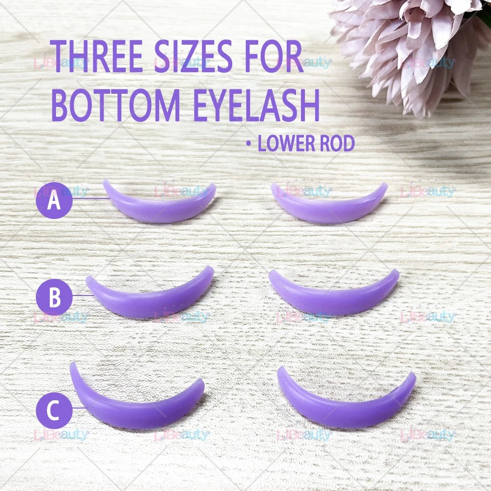 Libeauty 7 Paris Reusable Lash Lift Shield Pad Eeyelash Curling Iron Silicone Eyelashe Curler Accessories Applicator Makeup Tool