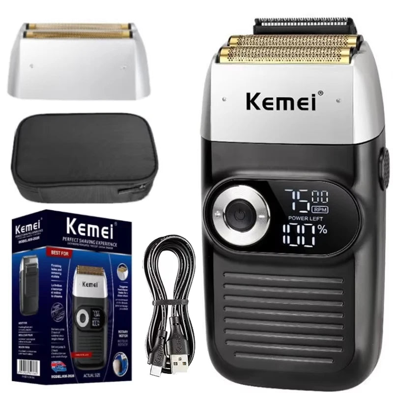 Kemei Original Electric Shaver Rechargeable Powerful Floating Razor Balds Head Shaving Machine for Men KM-2026 KM-2027