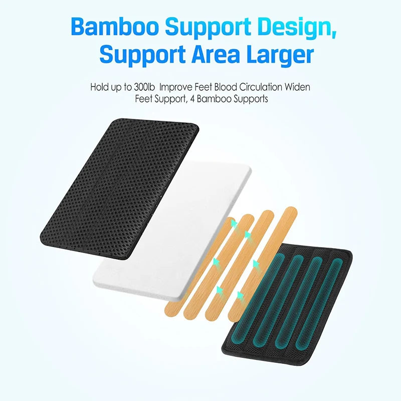 Newest Airplane Foot Hammock Airline Foot Rest With Removable Pad Adjustable Strap Foot Hammock With Menory Foam For Travel