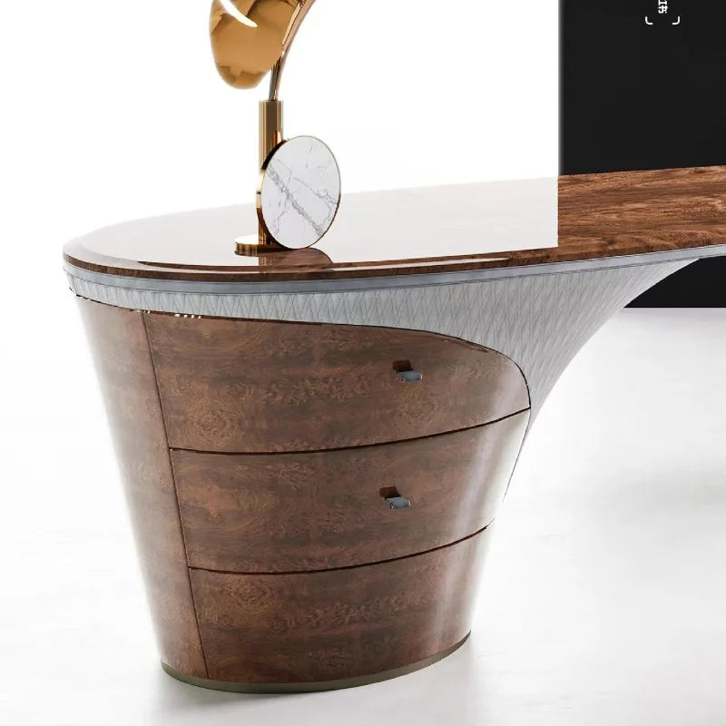 mid-century Marble office desk high-end luxury fashion design Computer desk Elegant comfortable mesa para escritório furniture