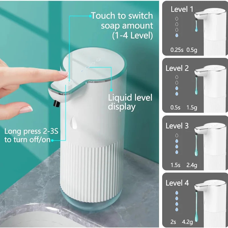 Hotel Waterproof Wall-mounted Touchless Automatic Foam Soap Dispenser Rechargeable Desktop Electric Soap Dispenser for Kids