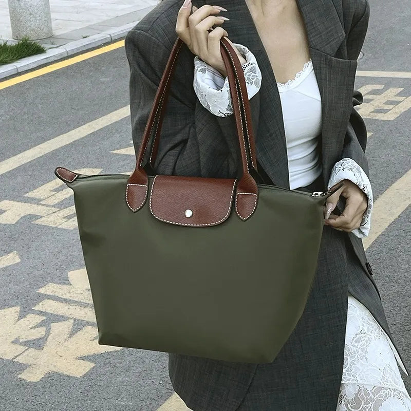 Women's shoulder bag new large-capacity tote bag armpit bag female Longxiang bag fashionable handbag
