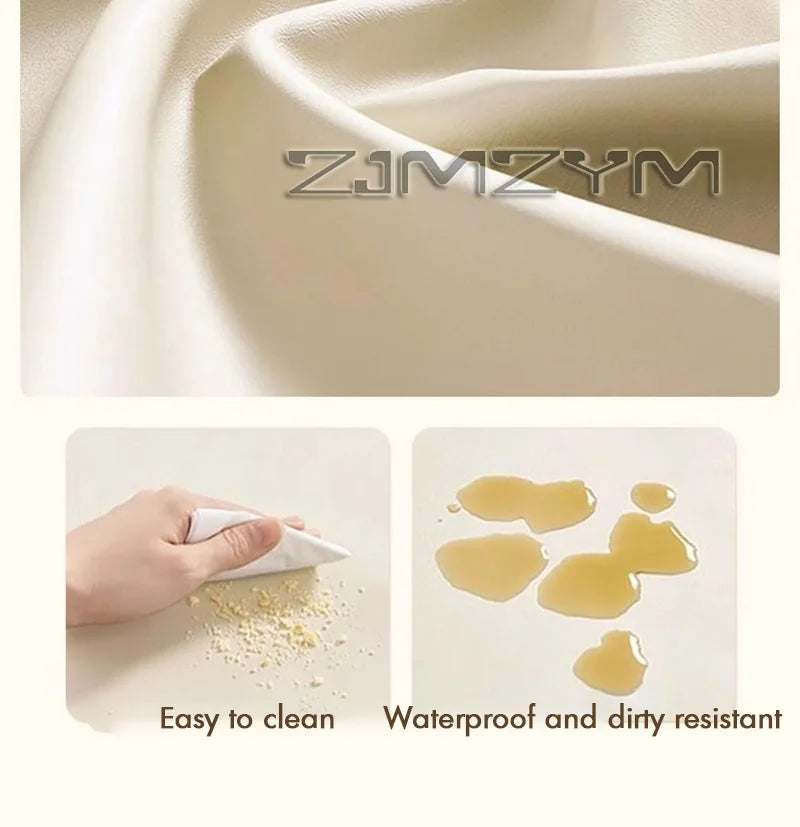 Leather Chair Rotatable Shell Seat Adjustable Rotary Stool for Home Makeup Wear-Resistant Chair for Studios,Wheel-slip Back Chai