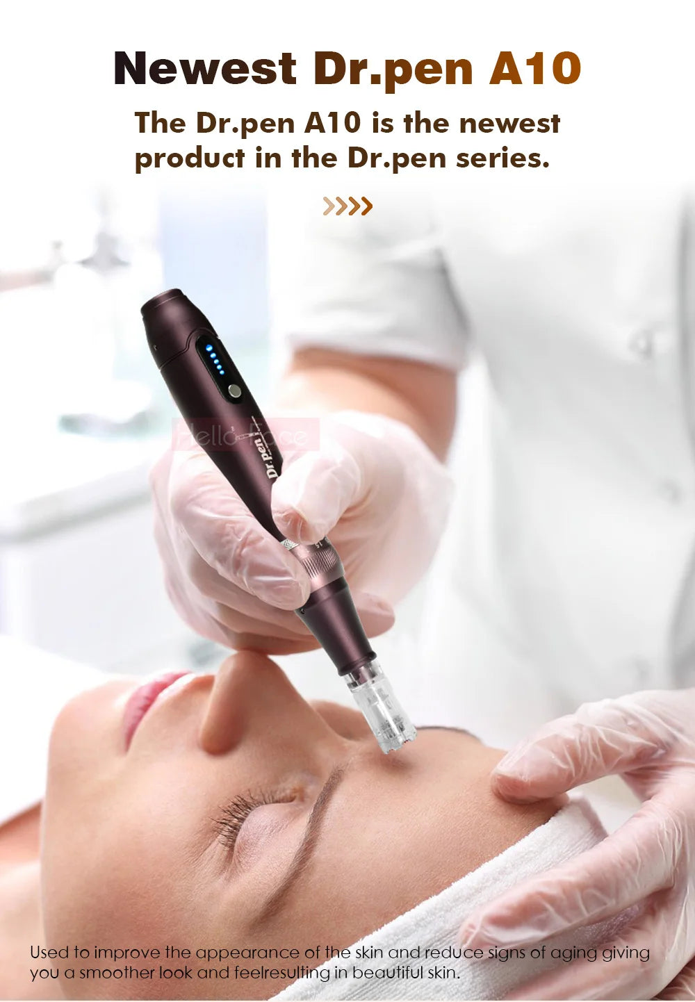 Dr pen Ultima A10 With 12 pcs Cartridge Wireless Derma Pen Skin Care Kit Microneedle Treatments Professionals Use Beauty Machine