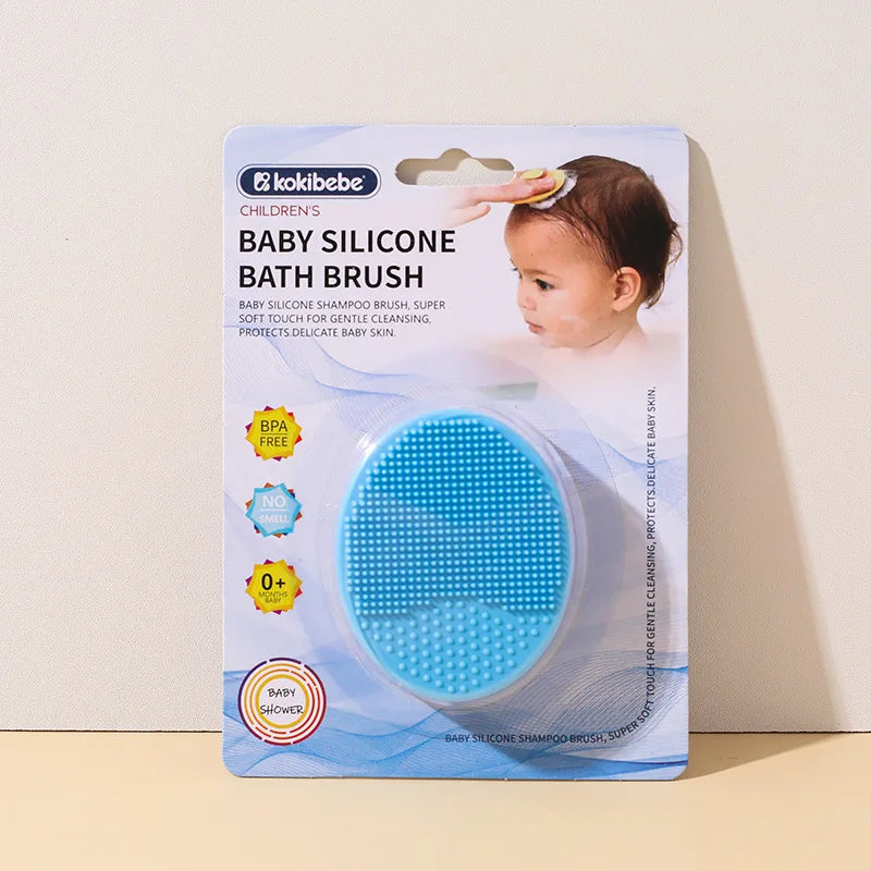 New Baby Care Accessories Fetal Head Fat Comb Infant Bathing Soft Comb Newborn Hair Cleaning Supplies Infant Comb Head Massager