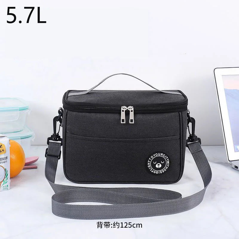 5.7L Cooler Bags Thermal Insulation Package Portable Food Storage Bag Insulated Lunch Bag Insulated Thermal Bag 5.7L