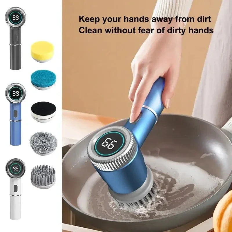 Zai Xiao Bathroom Professional Cleaning Automatic Handheld Rechargeable Electric Cleaning Brush Kitchen Dishwashing Pot Shoe Bot